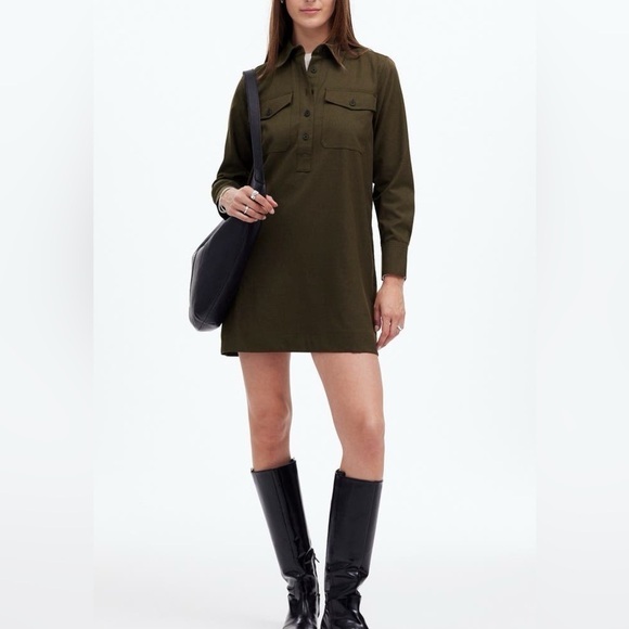 Hotouch Dresses & Skirts - Hotouch Green Mini ShirtDress Sz S